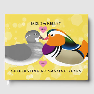 Beautiful Mandarin Ducks: Any Anniversary Year Guest Book