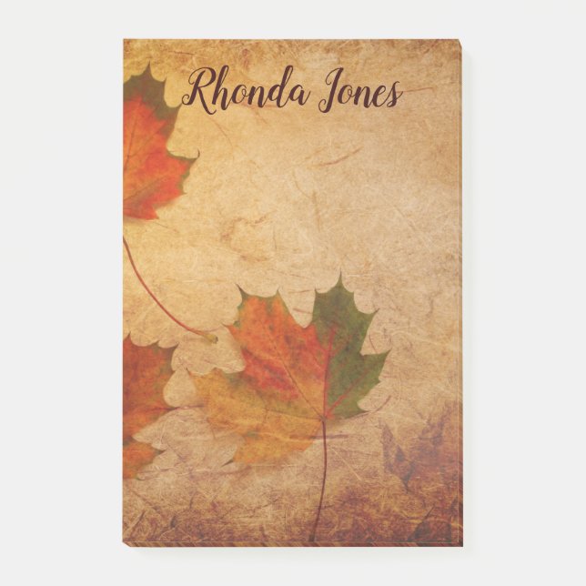 Beautiful Maple Leaves Post-it Notes (Front)