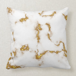Beautiful Marble Gold Elegant design Throw Pillow