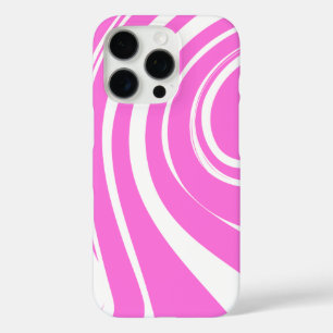 Beautiful Marble Pattern Design in Pink and White iPhone 16 Pro Case