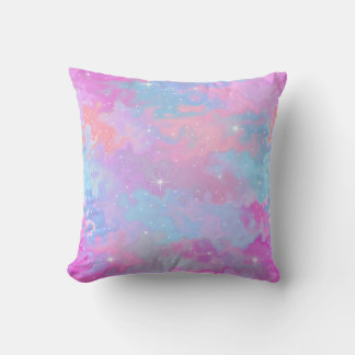 Beautiful Marble Transparent Night Sky Throw Pillow