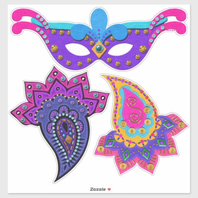 Beautiful Mardi Gras Decorations (Sheet)