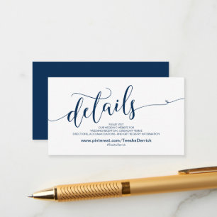 Beautiful Mariage Website Details Carte de boîtier