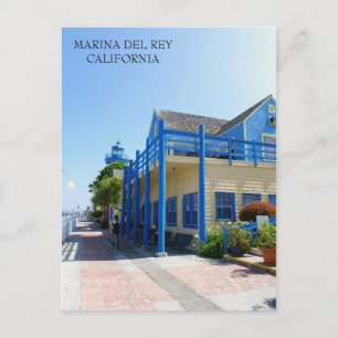 Beautiful Marina Del Rey Postcard! Postcard