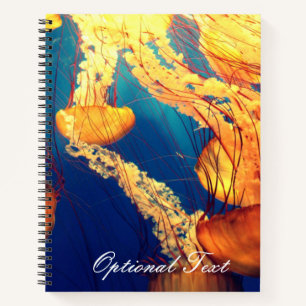 Beautiful Marine Life: Golden Jellyfish Notebook