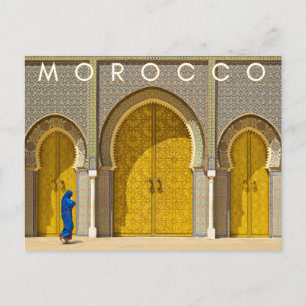 Beautiful Marrakesh Medina Architecture Souvenir Postcard