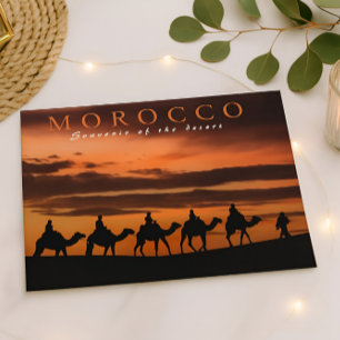 Beautiful Marrakesh Sunset Morocco Desert Postcard