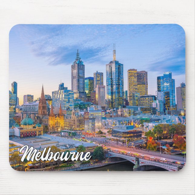Beautiful Melbourne, Australia Mouse Pad (Front)