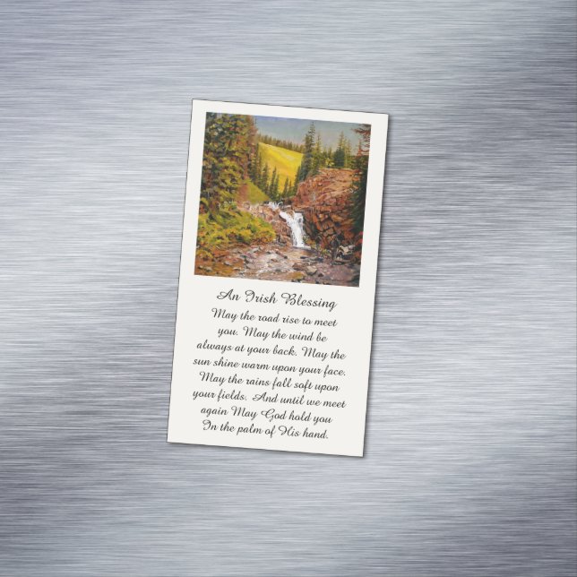 Beautiful Memorial Blessing Funeral Prayer Card (In Situ)