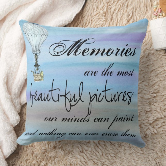 Beautiful Memories Throw Pillow (Blanket)