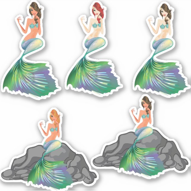 Beautiful Mermaid Colourful (Front)
