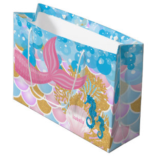 Beautiful Mermaid Large Gift Bag