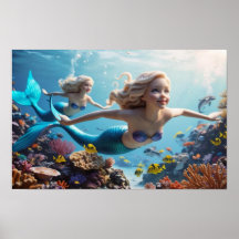 Beautiful Mermaid Twins - Underwater Adventure 