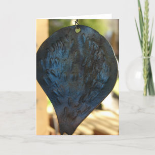 Beautiful Metal Leaf Card