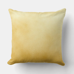 Beautiful Metallic Faux Gold Foil Throw Pillow