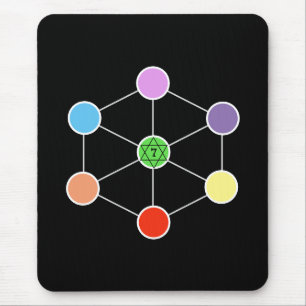 Beautiful Metatron's Cube Mouse Pad