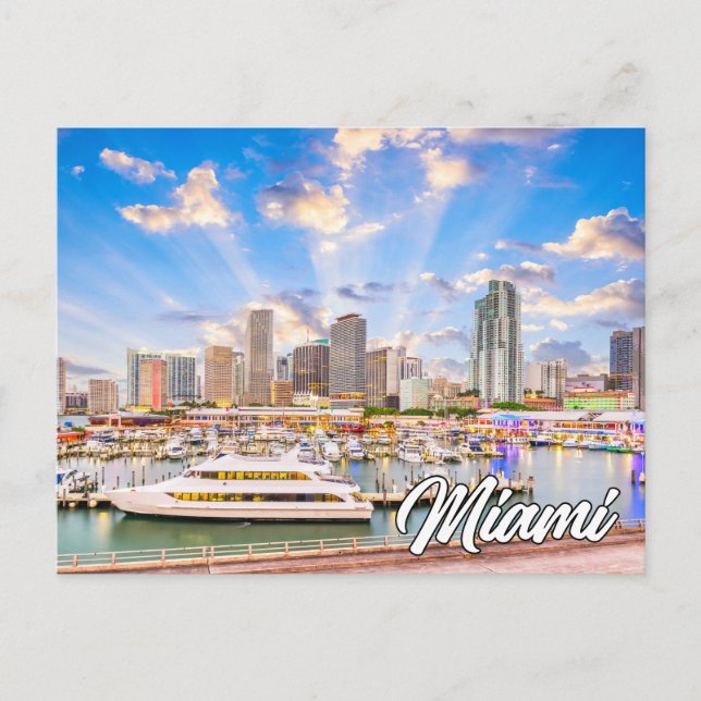 Beautiful Miami, Florida, USA Postcard (Front)