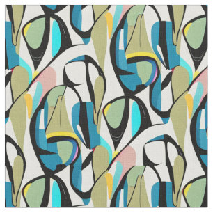 Beautiful Mid Century Pattern Fabric
