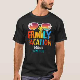 Beautiful Milos Island Matching Outfits Family Vac T-Shirt
