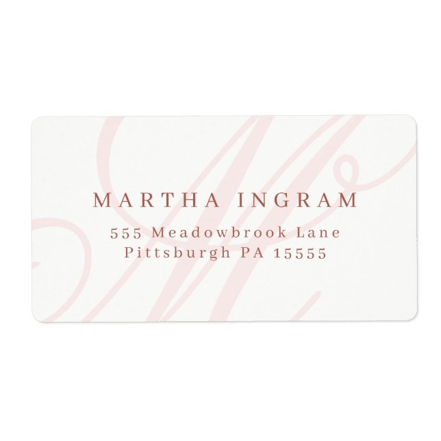 Beautiful Minimalist Monogram (Front)