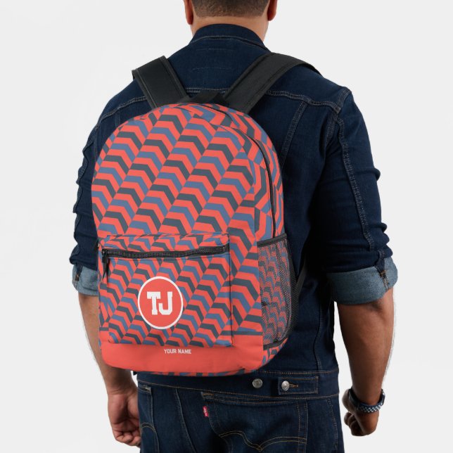 Beautiful Minimalist Player Pattern Printed Backpack (Insitu (Model))
