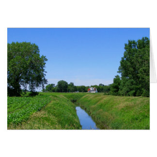 Beautiful Minnesota farm irrigation ditch photo