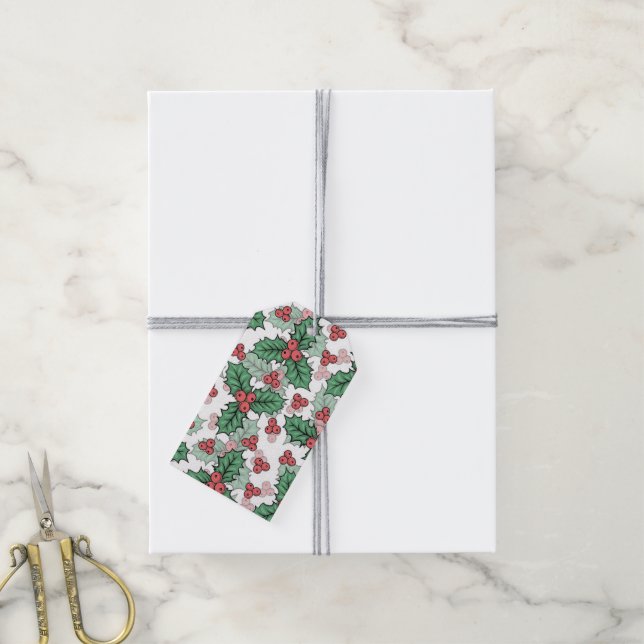 Beautiful Mistletoe Gift Tags (With Twine)
