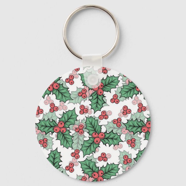 Beautiful Mistletoe Keychain (Front)