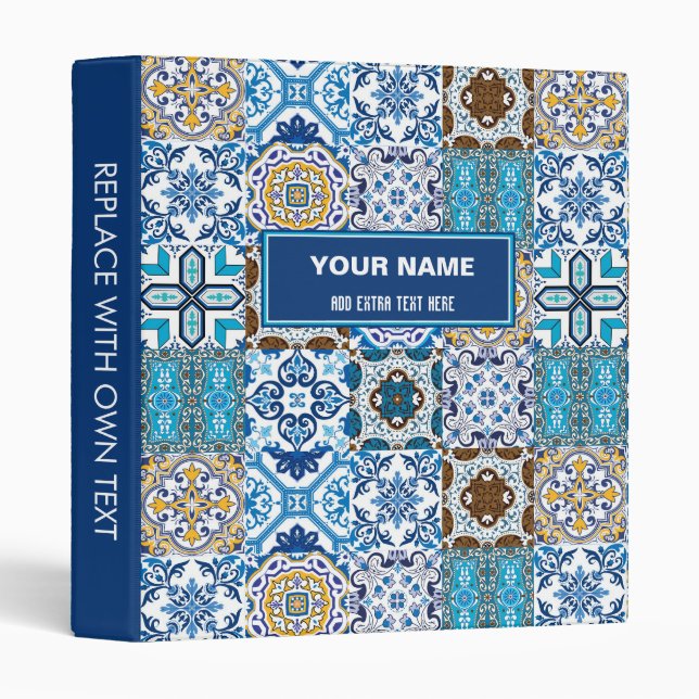 🤩 Beautiful mix of Azulejos  Binder (Front/Spine)