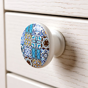 🤩 Beautiful mix of Azulejos  Ceramic Knob