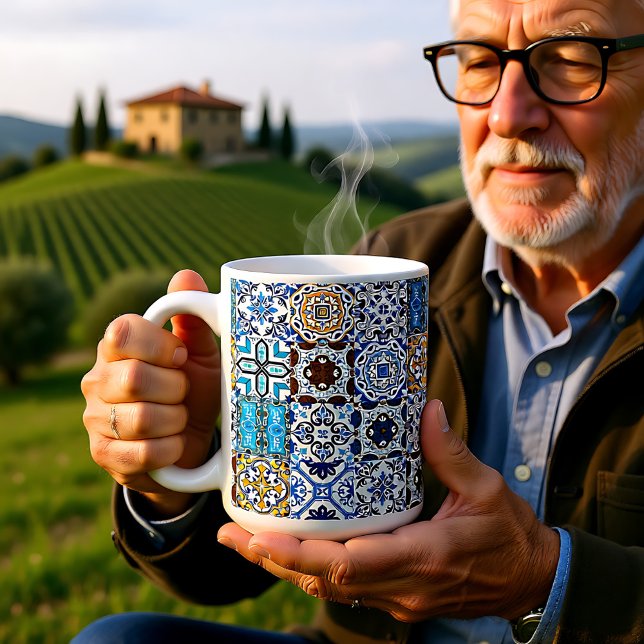 🤩 Beautiful mix of Azulejos Coffee Mug (Beautiful mix of Azulejos Coffee Mug)