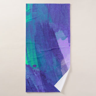 Beautiful mixed media painting. Trendy hand painte