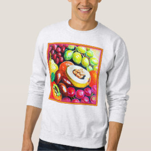 Beautiful Mixture of Grape Fruit Painting. Buy Now Sweatshirt