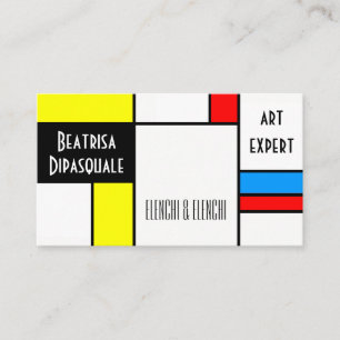 Beautiful Modern Art unique customizable Business Card