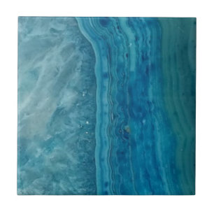 Beautiful Modern Blue Agate Tile
