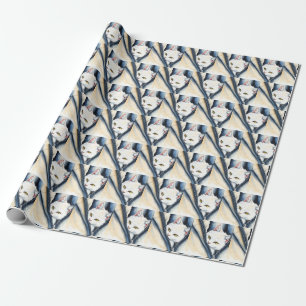 Beautiful Modern Cute Watercolor Cat Collection Wrapping Paper