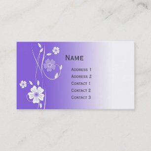 Beautiful modern floral design pocket calendar business card