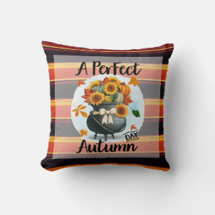 Beautiful Modern Thanksgiving Autumn Collection Throw Pillow