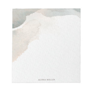 Beautiful Modern Watercolor Abstract Artistic Notepad
