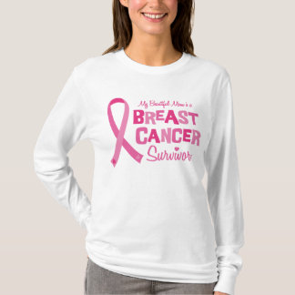 Beautiful Mom Breast Cancer Survivor Apparel T-Shirt