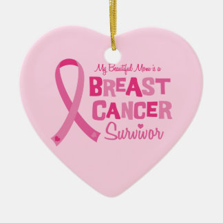 Beautiful Mom Breast Cancer Survivor Ornament