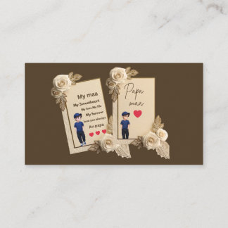 Beautiful Mom Dad Love Card | My Maa Papa Heart To