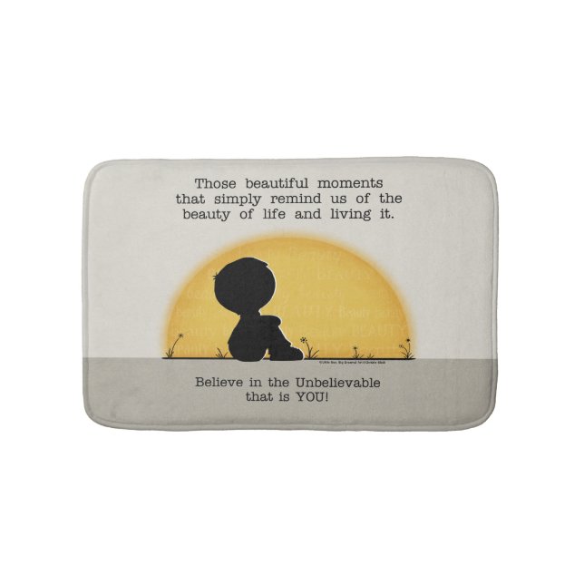 Beautiful Moments Bath Mat (Front)