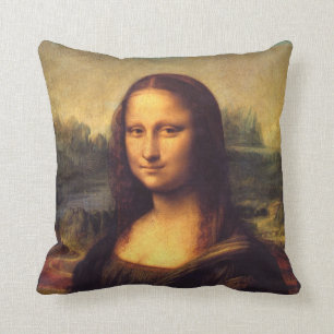 Beautiful Mona Lisa Throw Pillow