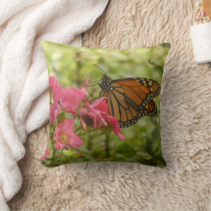 Beautiful Monarch Butterfly Throw Pillow