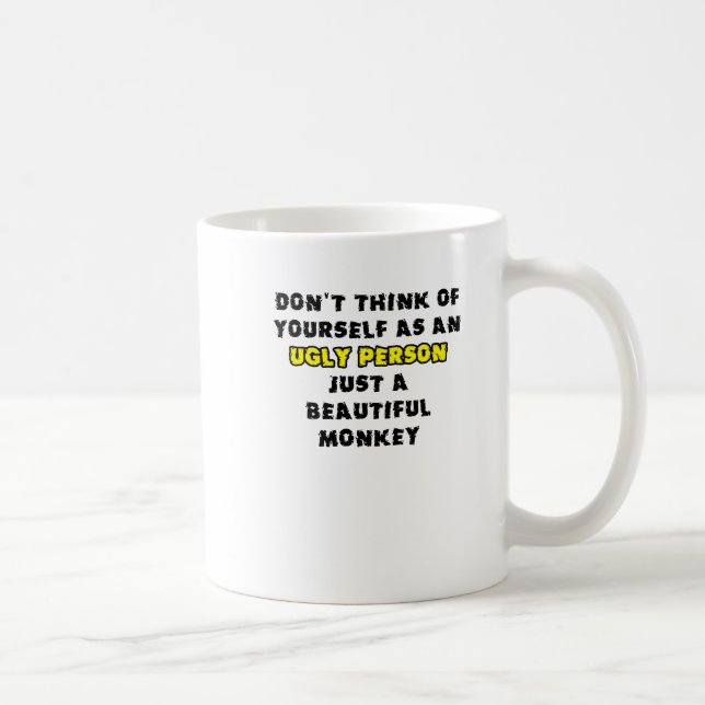 Beautiful Monkey Funny Mug Humour (Right)