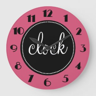 Beautiful Monogram Customized Clock