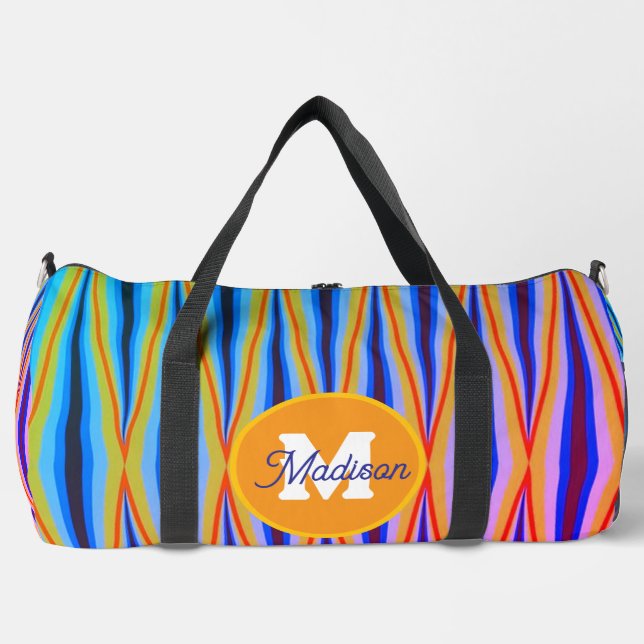 Beautiful monogrammed duffel bag (Front)