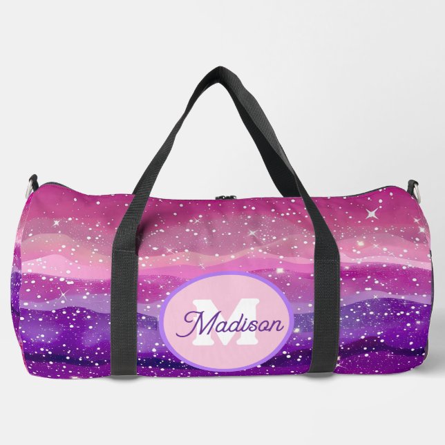 Beautiful monogrammed duffel bag (Front)