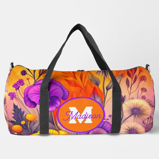 Beautiful monogrammed duffel bag (Front)